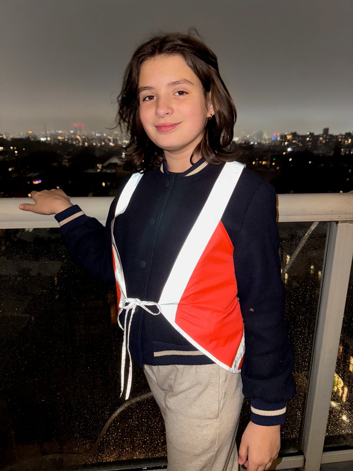 The Vespert Reflective Hi Vis Vest, Eco Cotton Candy