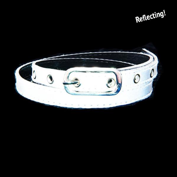 REFLECTIVE SKINNY BELT, Quick Silver.