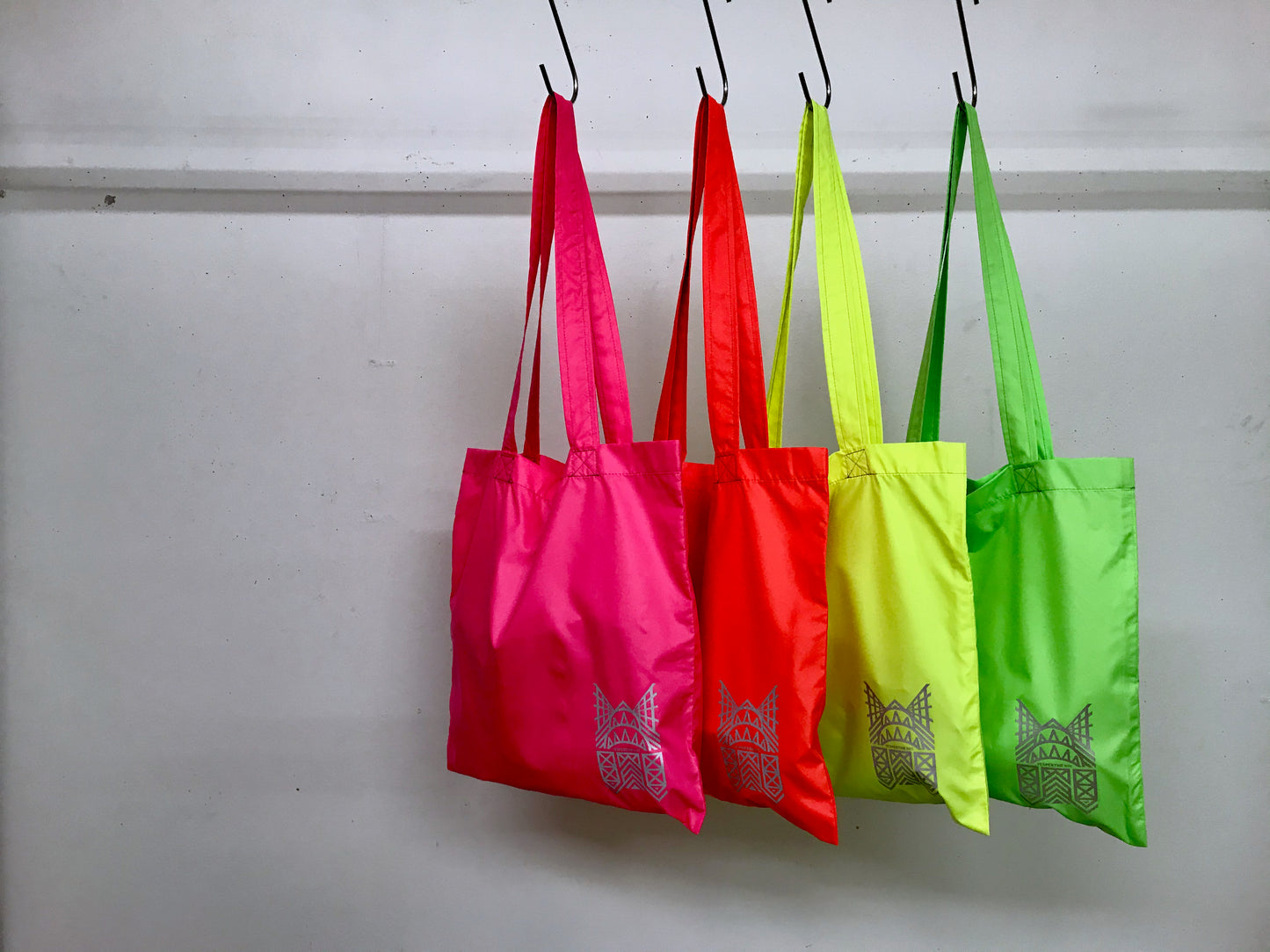 Zero Waste Tote w/Reflective Graphic, Eco Flame