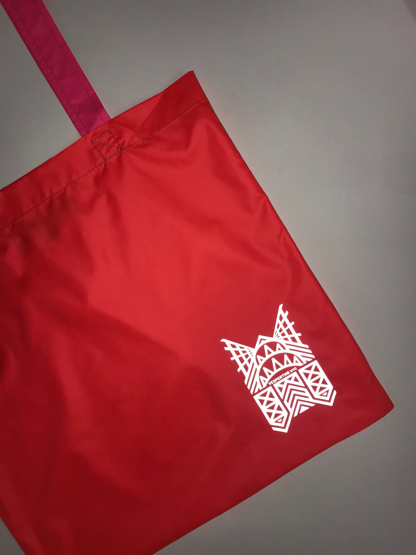 Zero Waste Tote w/Reflective Graphic, Eco Flame