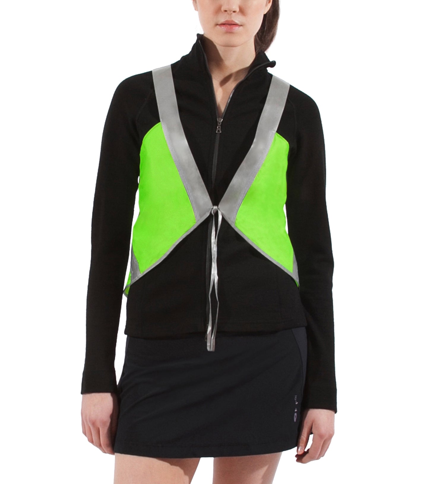 The Vespert Reflective Hi Vis Vest, Eco Lime