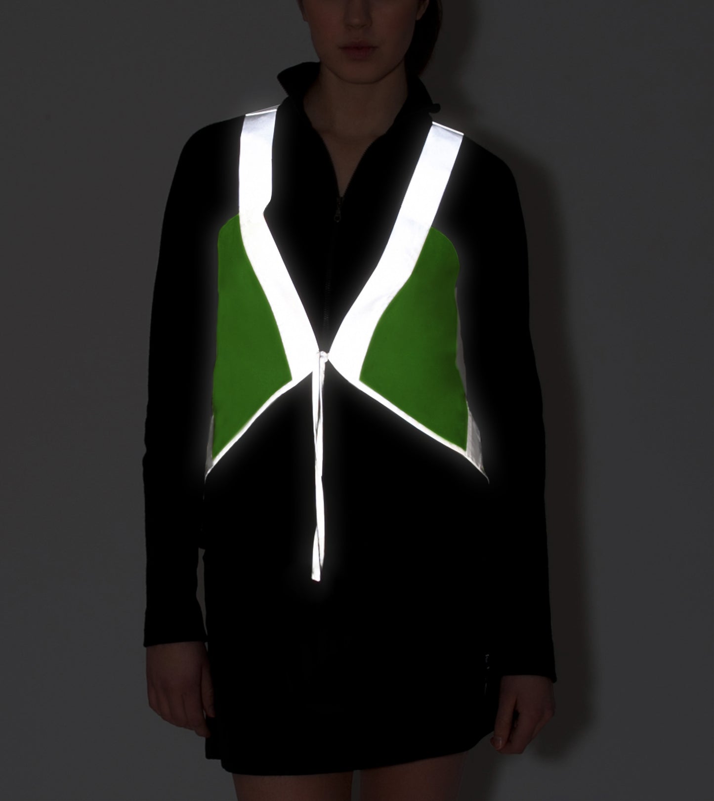 The Vespert Reflective Hi Vis Vest, Eco Lime